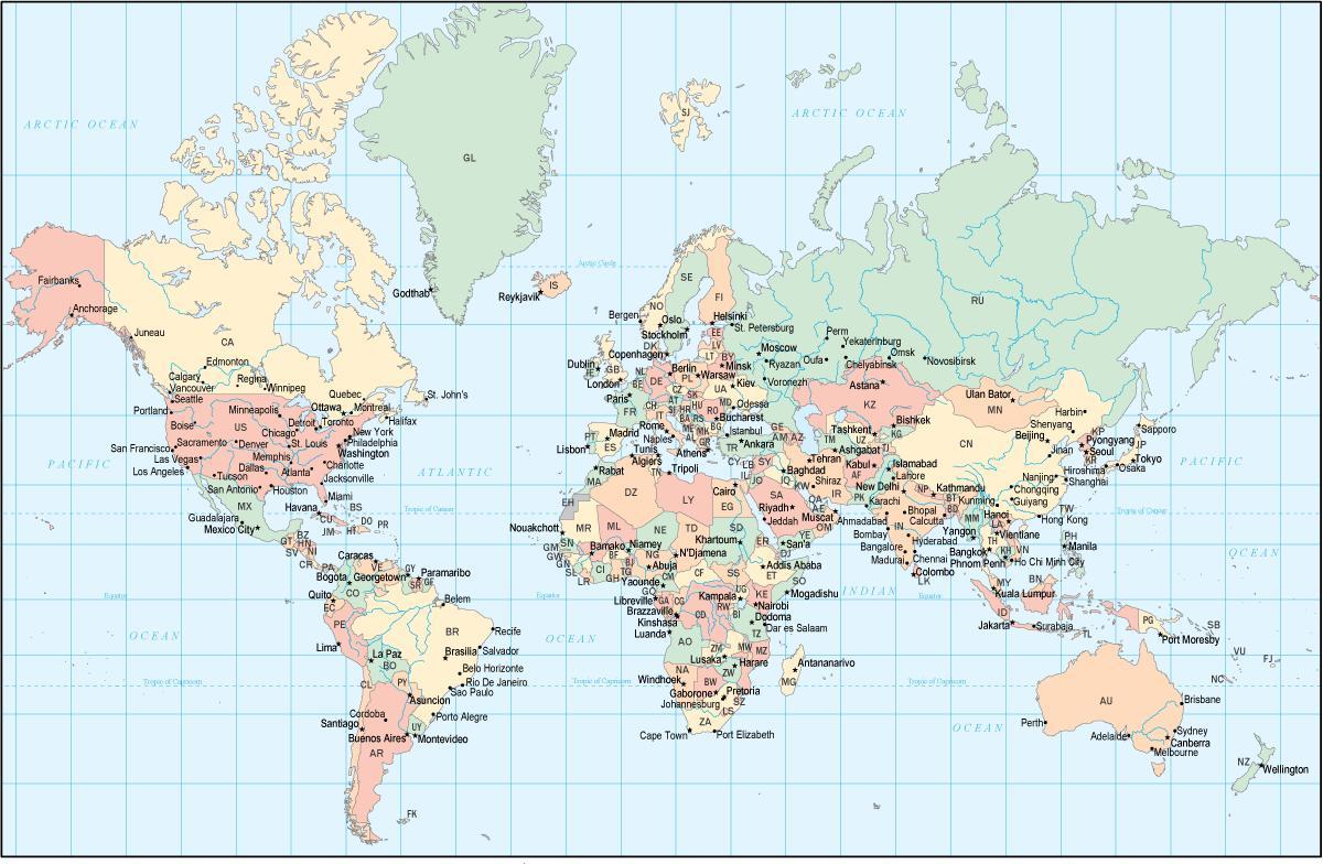 gana vend në hartë të botës